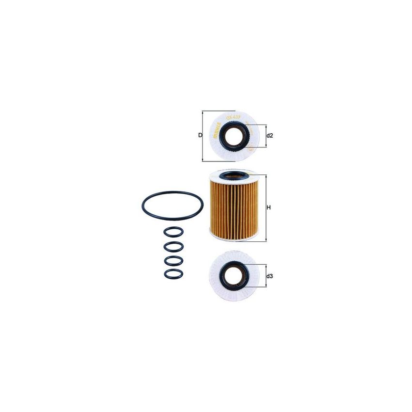 FILTR OLEJU KNEHT OX437D OPEL 1.7CDTI 06-