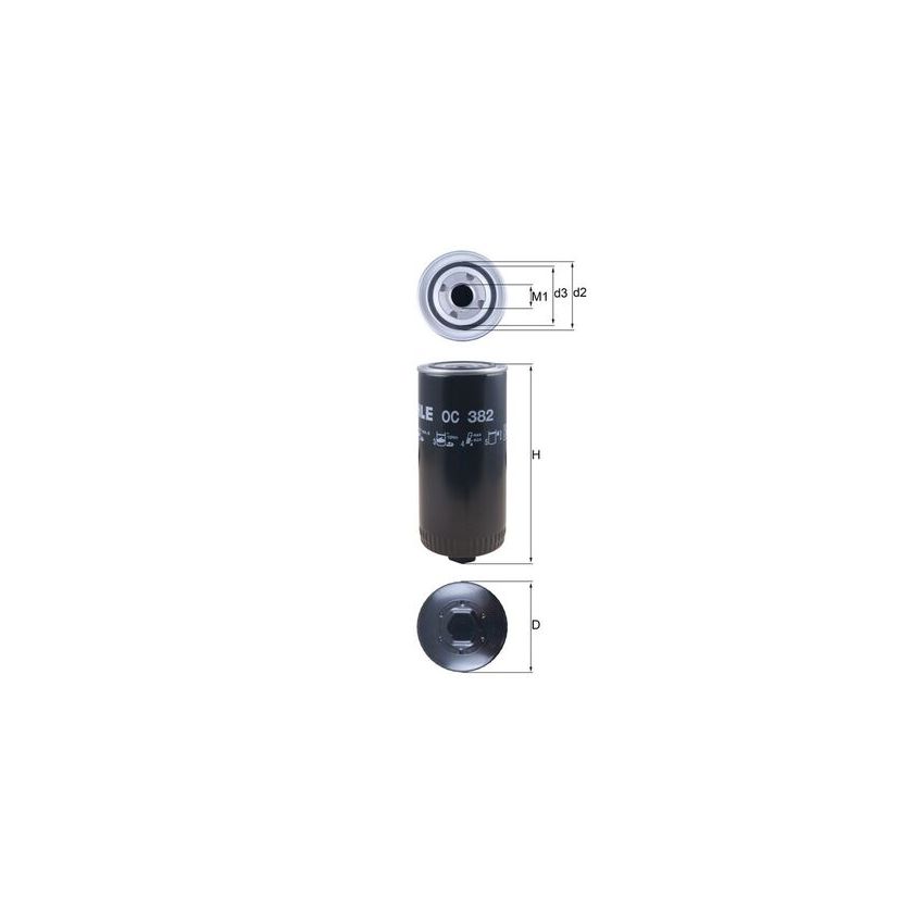 FILTR OLEJU KNEHT OC382 DAF HS825