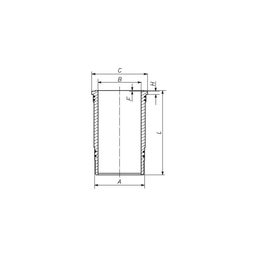 TULEJA CYLINDROWA MAHLE 227WN3700 MAN D2866 87-
