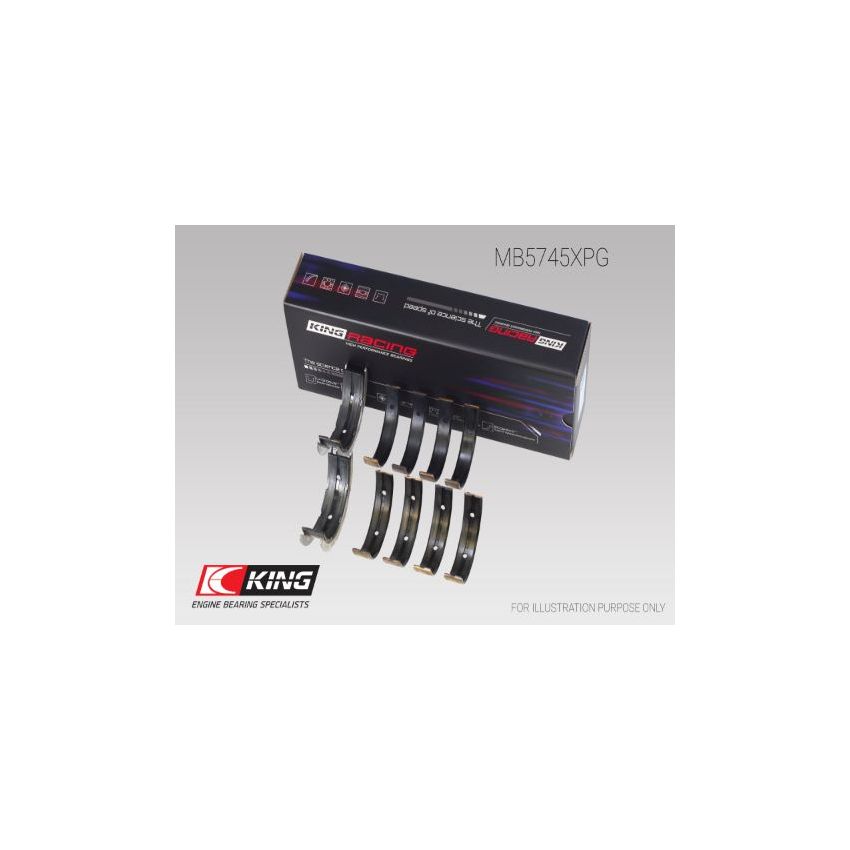 PANEWKI GŁÓWNE KING BEARINGS MB5745XPG STD SUBARU RACING 2.0 10-