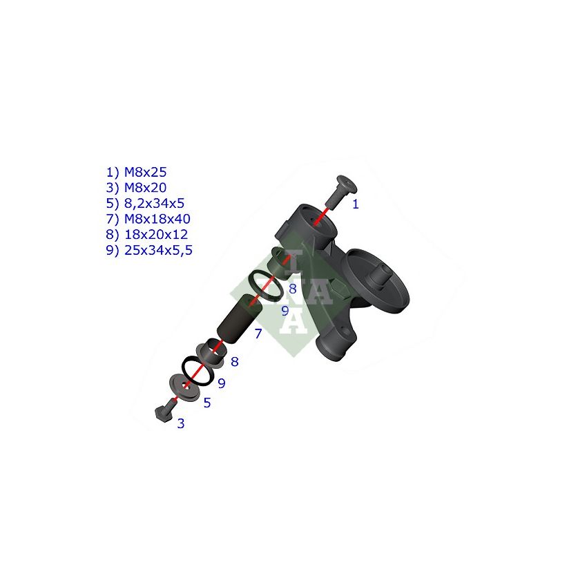 NAPINACZ PASKA INA 533011710 VW V6 2.5TDI
