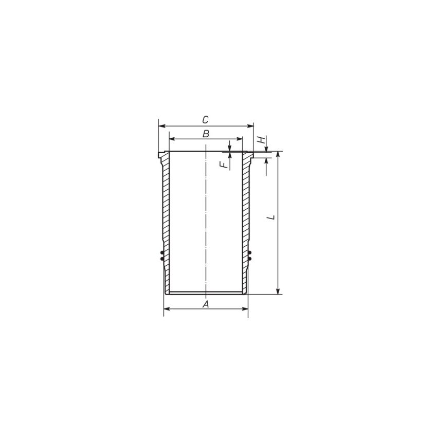 TULEJA CYLINDROWA MAHLE 037WN35 VOLVO 131mm D12A FORD H12 HONOWANA 88-