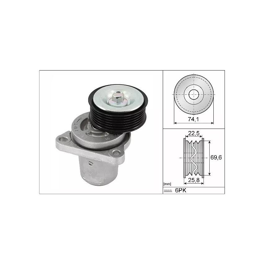 NAPINACZ PASKA INA 534040610 MAZDA 1.8-2.3 02-