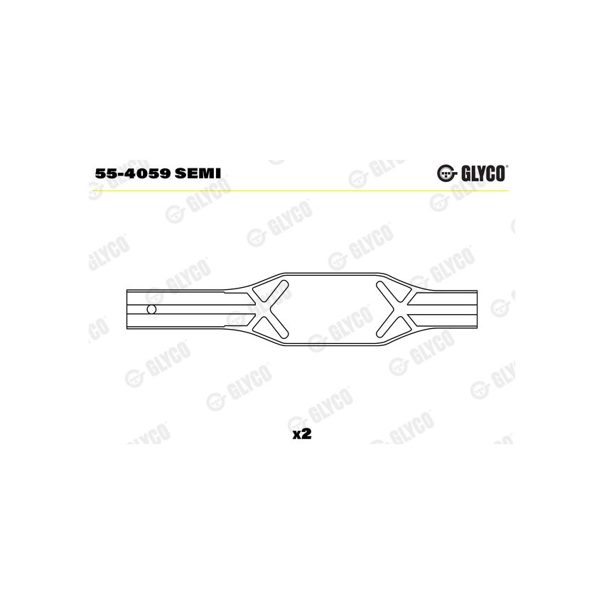 TULEJKA KORBOWODOWA GLYCO 554059 SEMI VOLVO D11B 08-