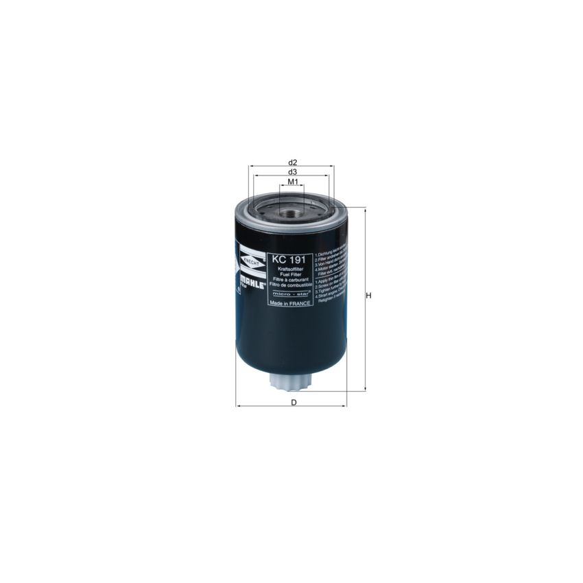 FILTR PALIWA KNEHT KC191 CUMMINS 6BT5.9