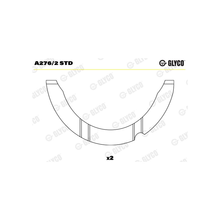 PANEWKI OPOROWE GLYCO A2762 STD TOYOTA 1.3-1.8 99-