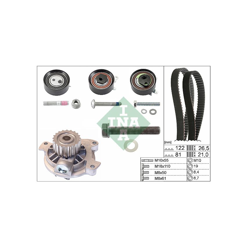 KOMPLET ROZRZĄDU INA 530048330 VW 2.5D 95-06