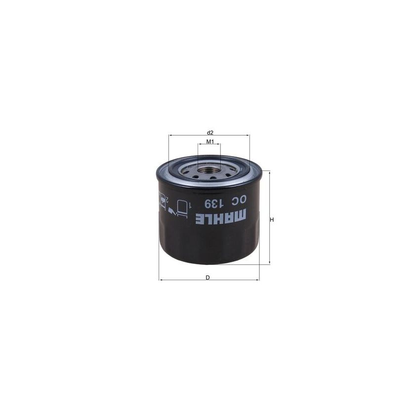 FILTR OLEJU KNEHT OC139 NISSAN 0.8-1.2 82-04