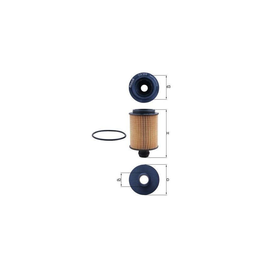 FILTR OLEJU KNEHT OX559D ECO OPEL 2.0