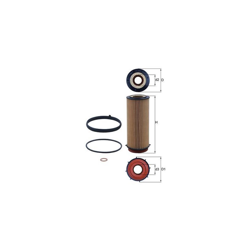 FILTR OLEJU KNEHT OX560D BMW 3.0D 08-