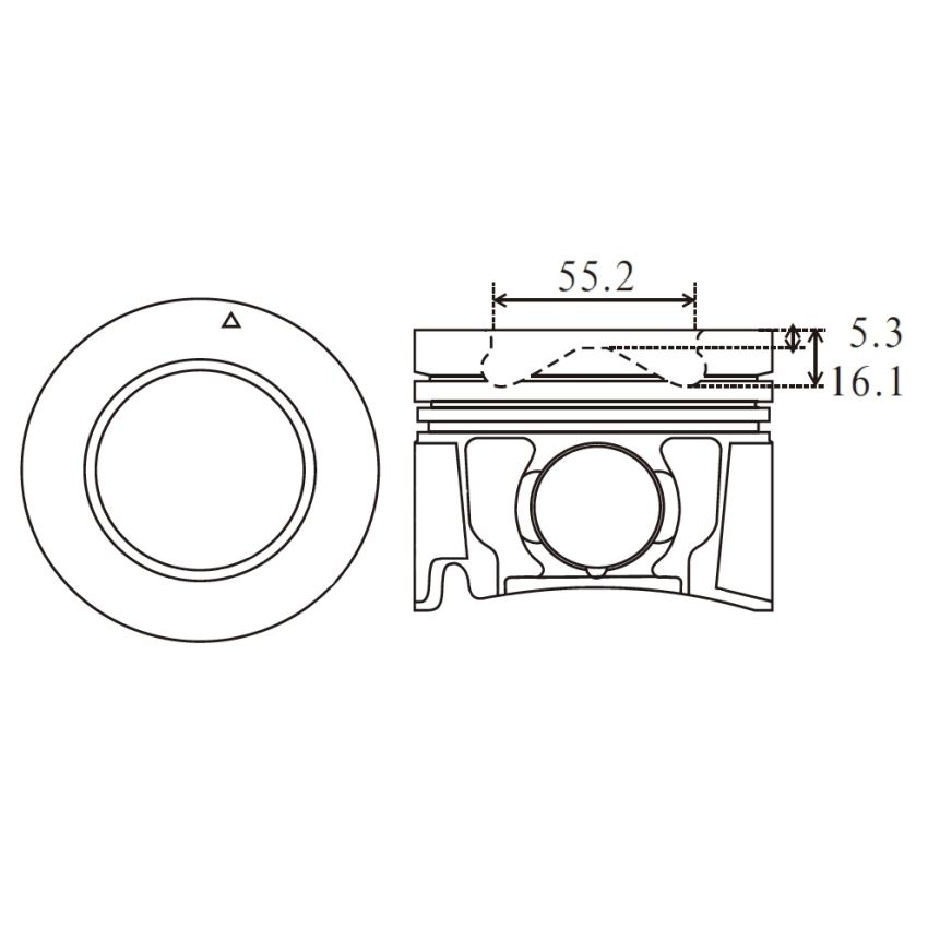 TŁOK MV PARTS P7195 STD ISUZU 3.0TD 04-
