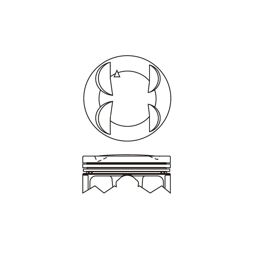 TŁOK MV PARTS P7200 STD HONDA 16V 2.0 02-