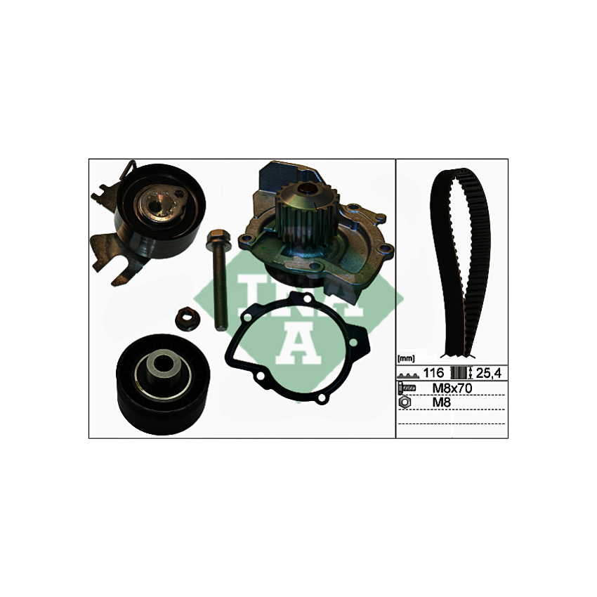 KOMPLET ROZRZĄDU INA 530055831 PSA 2.0D 09-