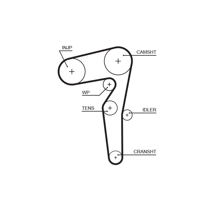 KOMPLET ROZRZĄDU GATES K015646XS FIAT 1.6D 08-