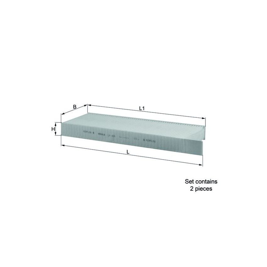 FILTR KABINOWY KNEHT LA428/S PSA 1.6-2.0HDI 08-