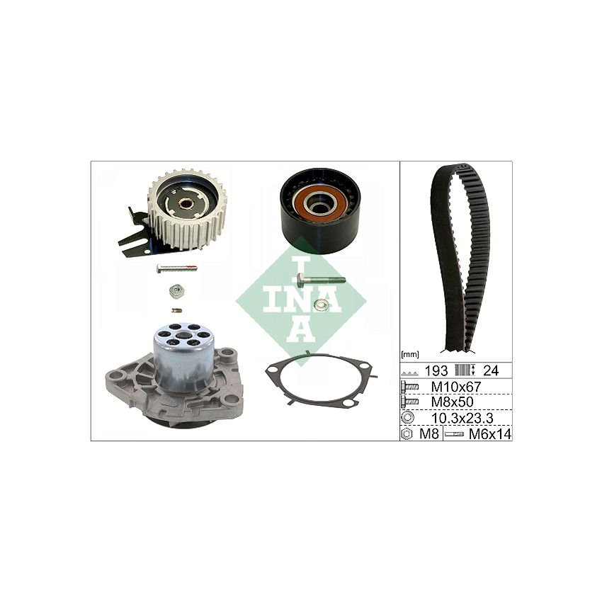 KOMPLET ROZRZĄDU INA 530056130 FORD T 1.6D 08-