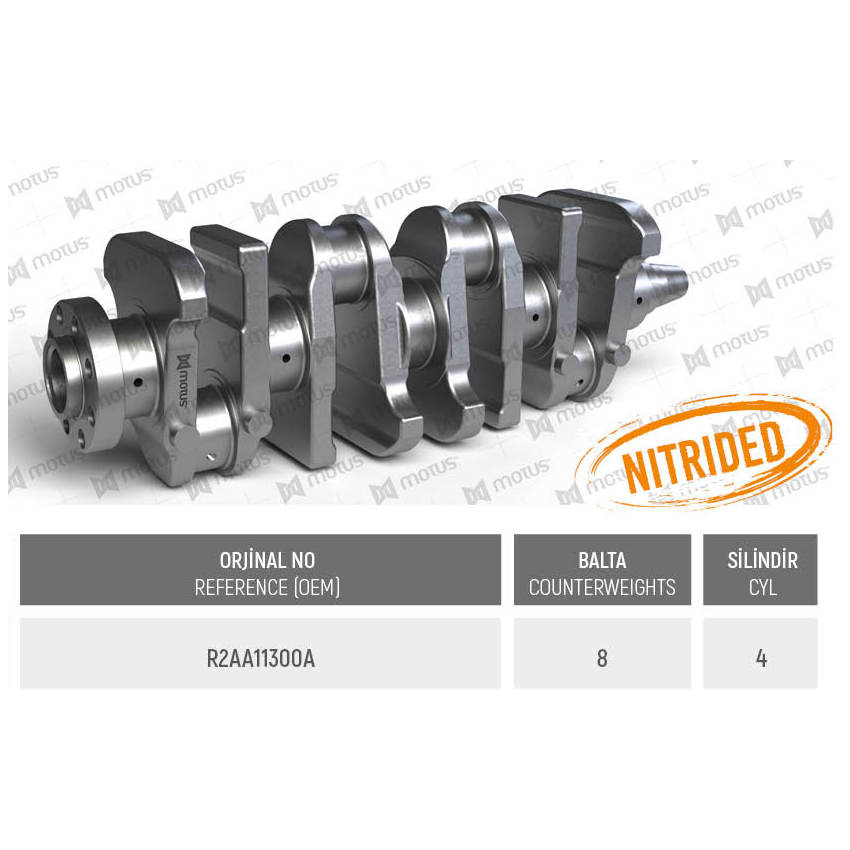 WAŁ KORBOWY MV PARTS D3577 MAZDA 2.2D 09-