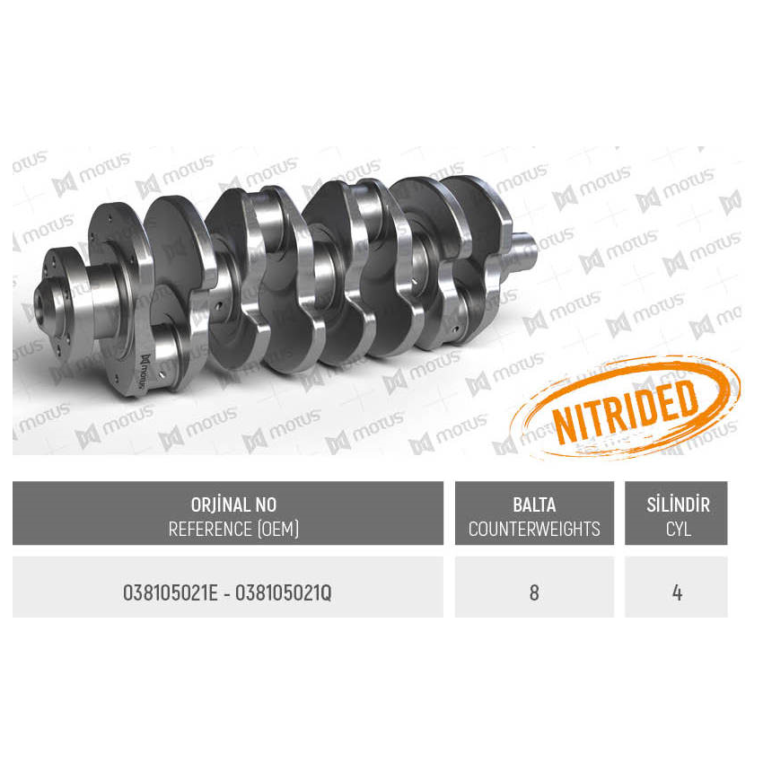 WAŁ KORBOWY MV PARTS D3578 VW 8V1.9TDI 98-