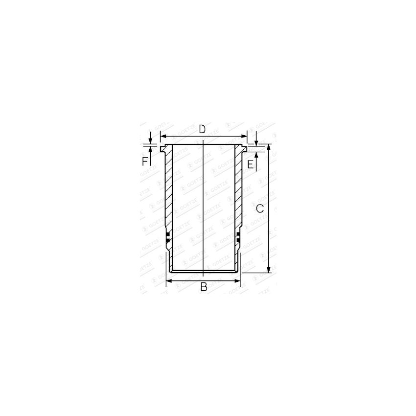TULEJA CYLINDROWA GOETZE 1440051000 VO HONOWANA 5.5D 74-