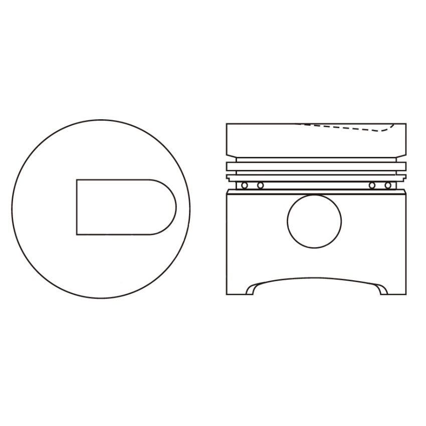 TŁOK MV PARTS P7332 STD MITSUBISHI S4E2  3.0D -