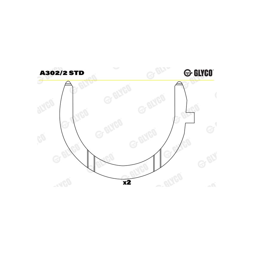 PANEWKI OPOROWE GLYCO A3022 STD MERCEDES OM904 95-