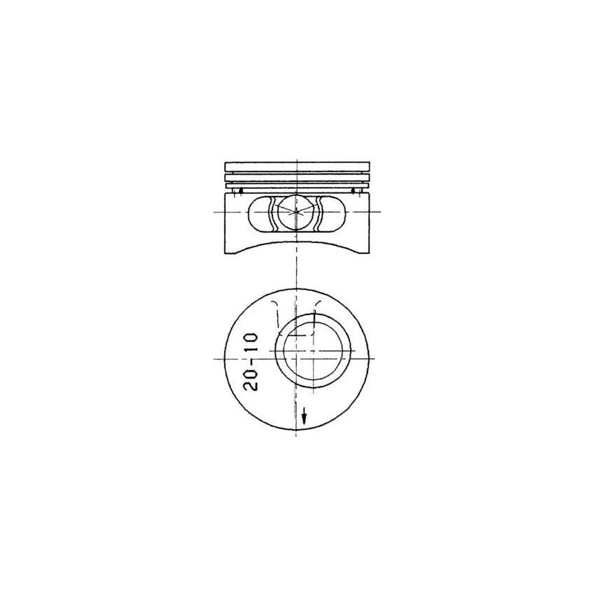 TŁOK KOLBENSCHMIDT 90245620 1.00 OPEL 2.0 86-