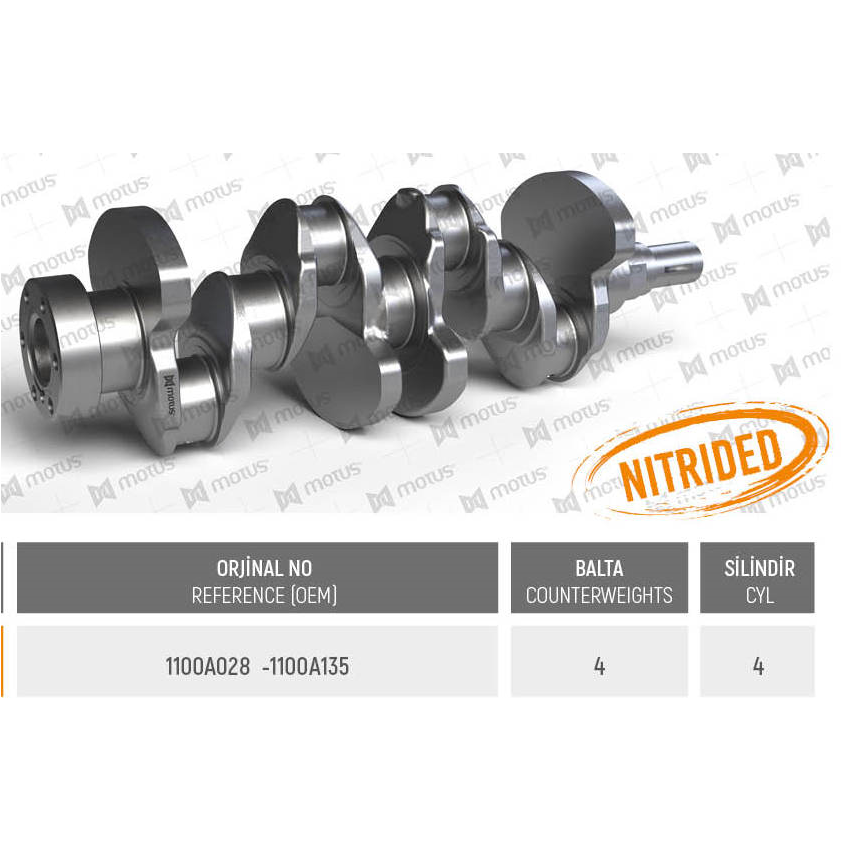 WAŁ KORBOWY MV PARTS D3591 MITSUBISHI 2.5DID 06-
