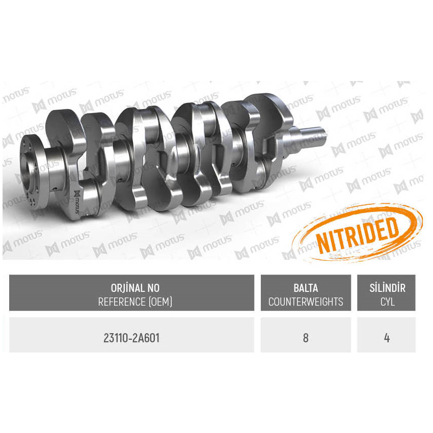 WAŁ KORBOWY MV PARTS D3593 HYUNDAI 1.5CRDI 05-