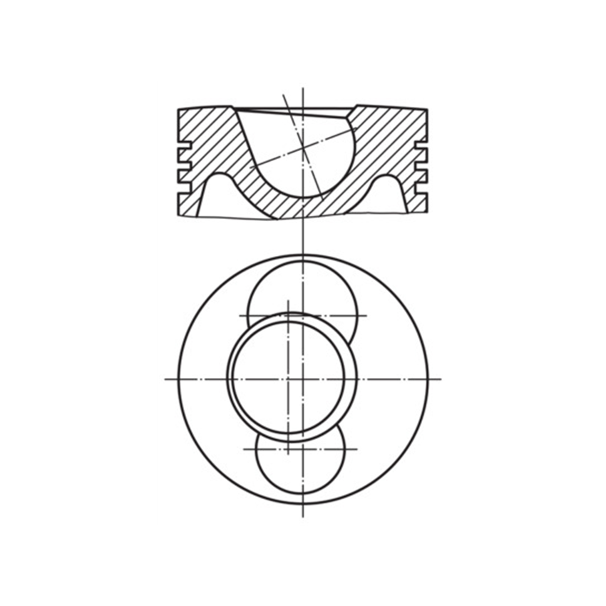 TŁOK MAHLE 1017201 0.50 DEUTZ F6L413/513 75-