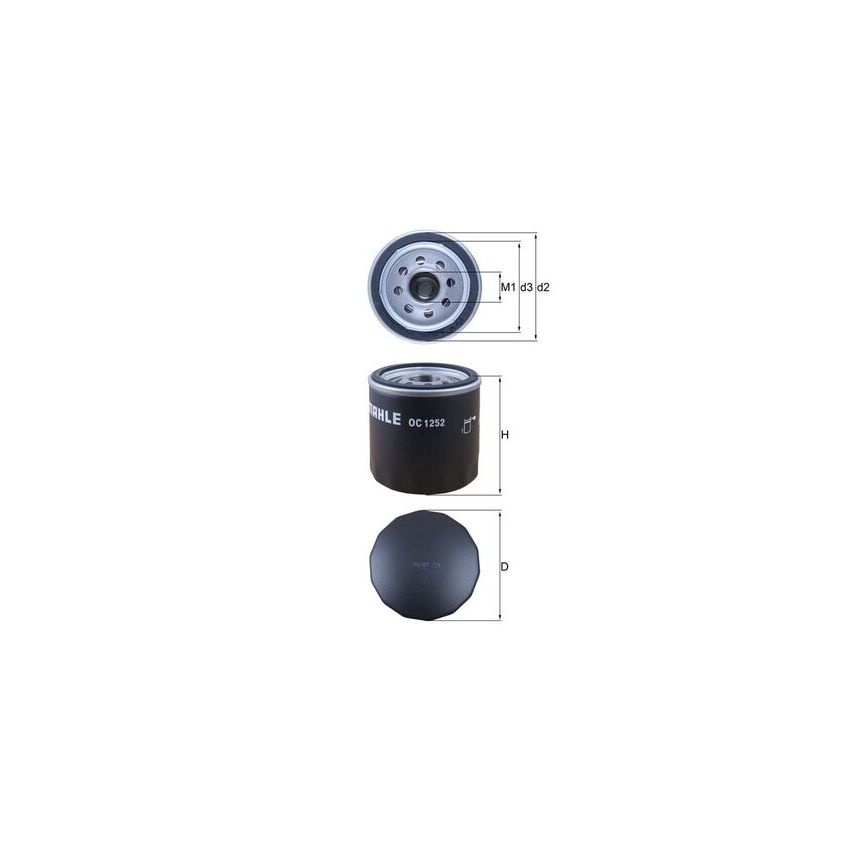 FILTR OLEJU KNEHT OC1252 PSA 2.2-2.4 06-