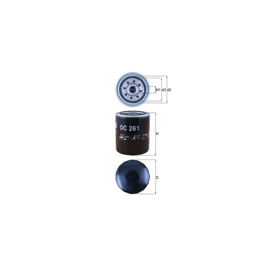 FILTR OLEJU KNEHT OC261 ROVER 2.5-4.6 88-06