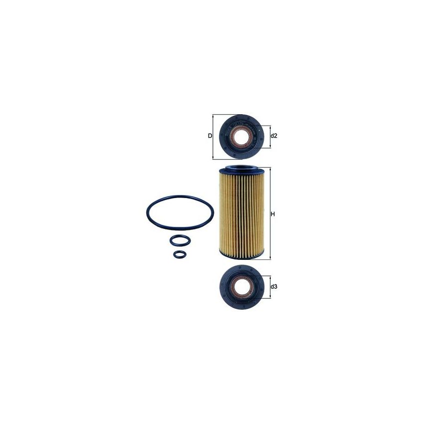 FILTR OLEJU KNEHT OX179D MERCEDES 3.0-3.2 99-