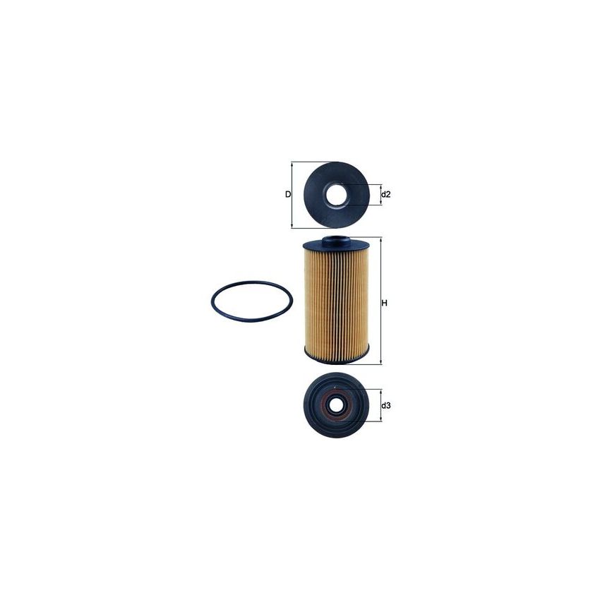 FILTR OLEJU KNEHT OX152/1D BMW 3.0-5.6 92-