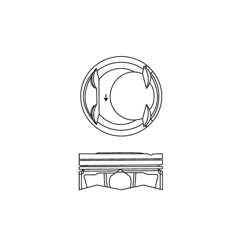 TŁOK MV PARTS P7678 STD HYUNDAI 16V 2.0 10-