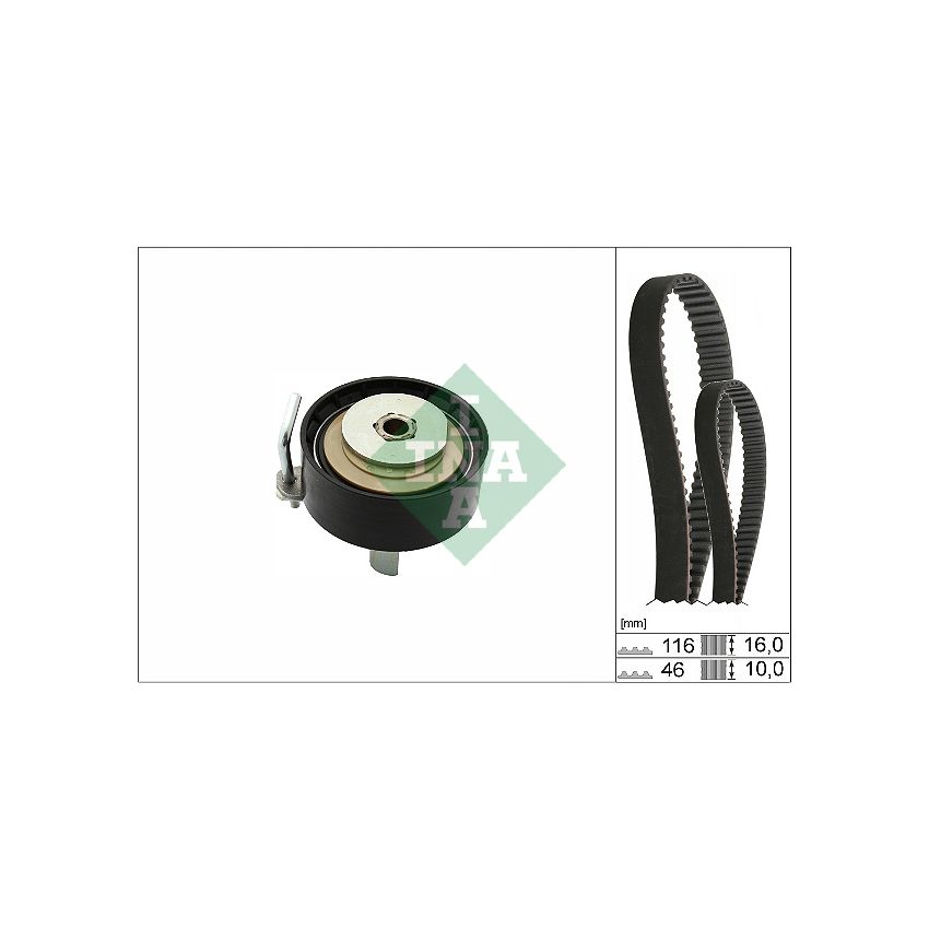 KOMPLET ROZRZĄDU INA 530070010 FORD 1.0T 12-