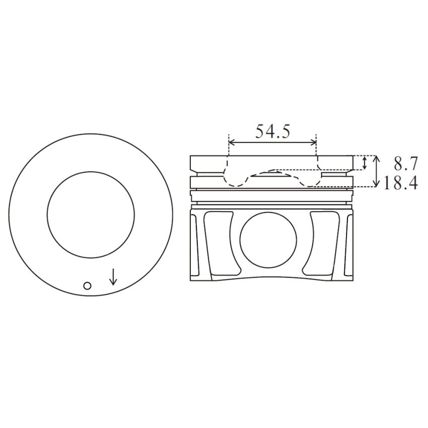 TŁOK MV PARTS P7695 STD NISSAN 3.0TD 14-