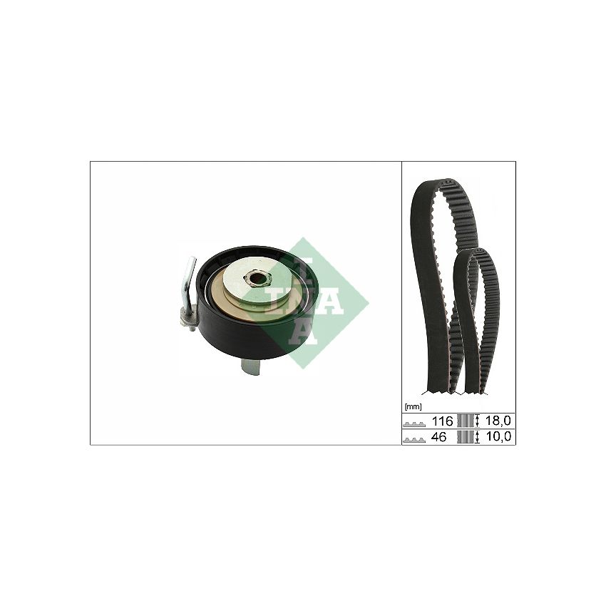 KOMPLET ROZRZĄDU INA 530070110 FORD 1.0T 13-