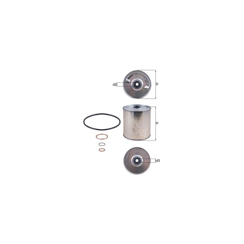 FILTR OLEJU KNEHT OX1D RENAULT 2.3DCI -