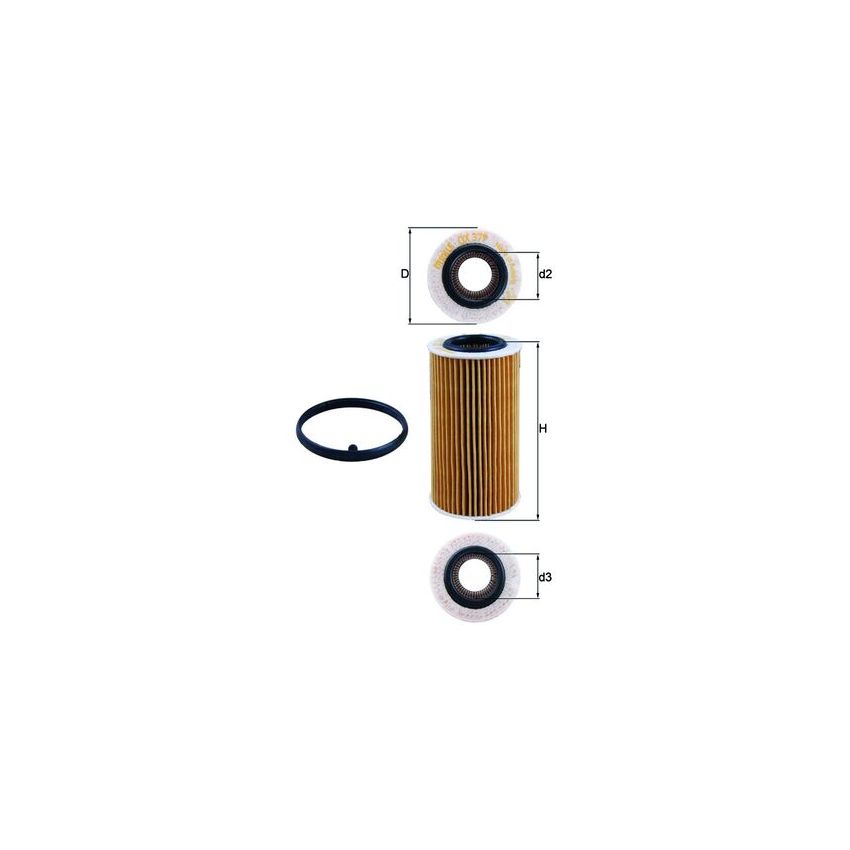 FILTR OLEJU KNEHT OX379D VW 2.0-2.5 04-16