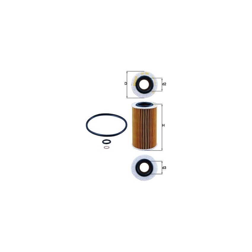 FILTR OLEJU KNEHT OX384D HYUNDAI 2.0-2.5 02-10