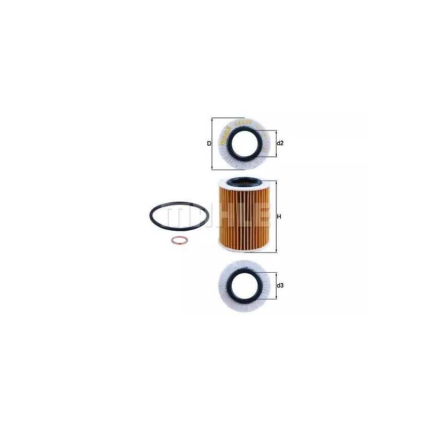 FILTR OLEJU KNEHT OX825D BMW 1.6 10-