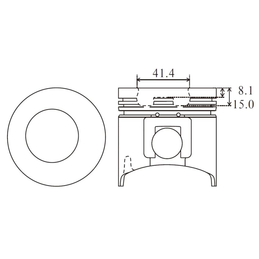 TŁOK MV PARTS P7724 STD YA 3TNV84