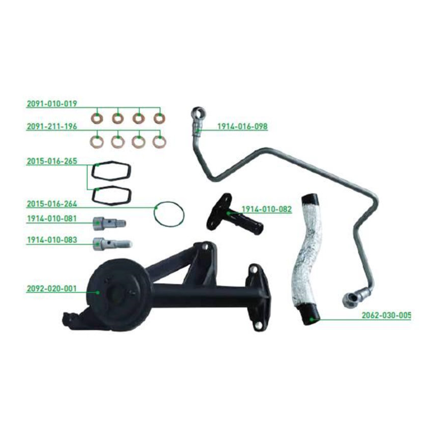 ZESTAW MONTAŻOWY JRONE T7119 PSA 1.6HDI 06-