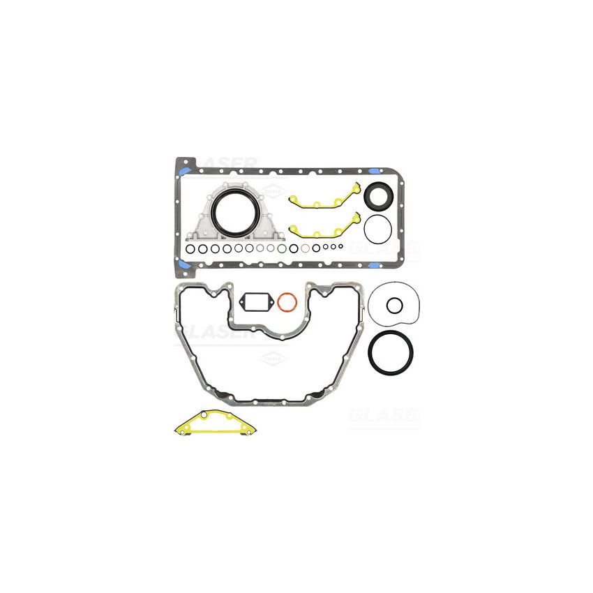 KOMPLET USZCZELEK BLOKU GLASER B38053-00 BMW 3.6-6.0 01-10