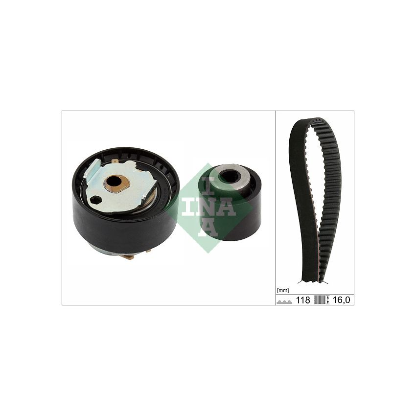 KOMPLET ROZRZĄDU INA 530072810 PSA 1.0-1.2VTI 12-
