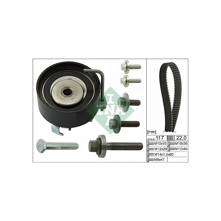 KOMPLET ROZRZĄDU INA 530049510 FORD 1.5-1.6 11-