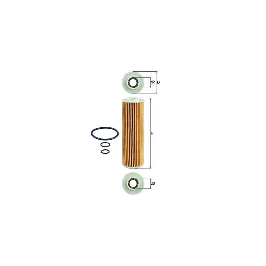 FILTR OLEJU KNEHT OX183/5D MERCEDES 1.8 07-16