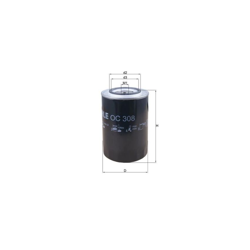 FILTR OLEJU KNEHT OC308 FIAT 8035 82-