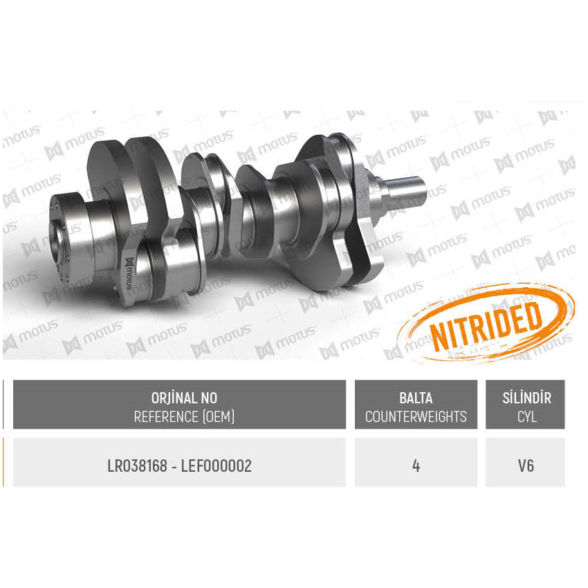WAŁ KORBOWY MV PARTS D35024M ROVER V63.0TD 09-