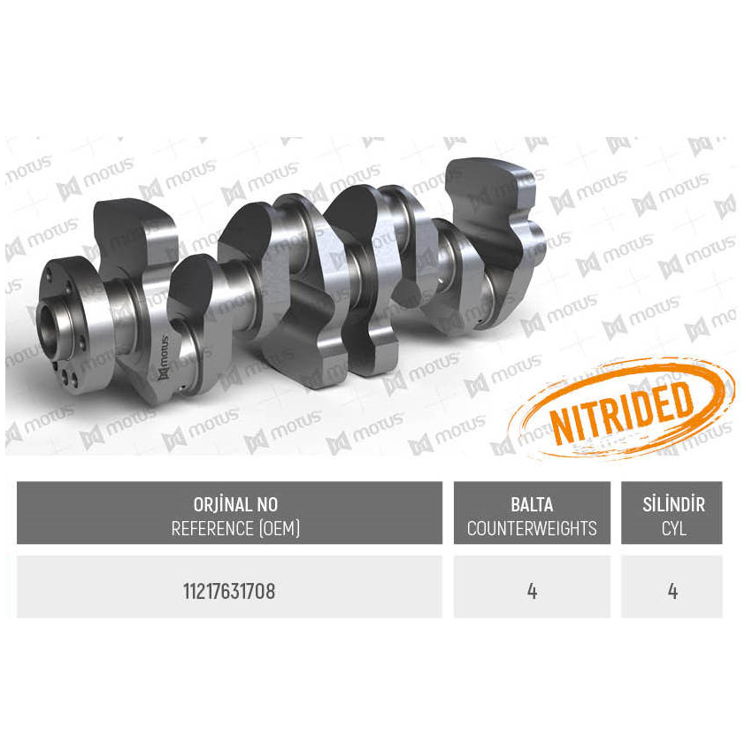 WAŁ KORBOWY MV PARTS D35026 BMW 16V 2.0 11-